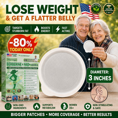 Official Store | 🚀💖 GLORENDA® Moringa · Berberine × NAD+ 10-in-1 Advanced Nano Microneedle Patch 🇺🇸 (Just once a day, visible changes in 7 days) ✅ For obesity, loose skin, diabetes, sleep apnea, joint issues, and more