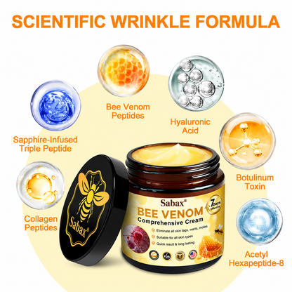 Made and Shipped from USA  🎉🎉🎉𝑺𝒂𝙗𝙖𝙭® Bee Venom Comprehensive Cream  LAST DAY 80% OFF(Sagging Skin, Fine Lines, Loss of Firmness, Flat Bust, Drooping Hips, and More)