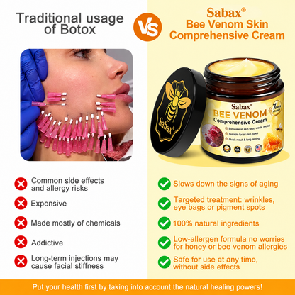 Made and Shipped from USA  🎉🎉🎉𝑺𝒂𝙗𝙖𝙭® Bee Venom Comprehensive Cream  LAST DAY 80% OFF(Sagging Skin, Fine Lines, Loss of Firmness, Flat Bust, Drooping Hips, and More)