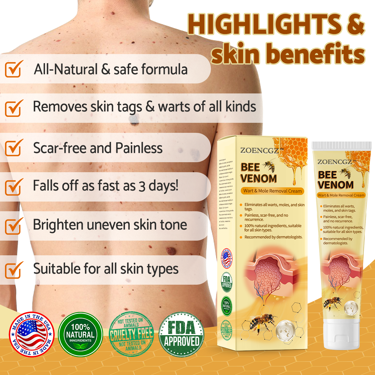 𝗭𝗼𝗲𝗻𝗰𝗴𝘇™ 𝗕𝗲𝗲 𝗩𝗲𝗻𝗼𝗺 𝗠𝗼𝗹𝗲 𝗮𝗻𝗱 𝗪𝗮𝗿𝘁 𝗧𝗿𝗲𝗮𝘁𝗺𝗲𝗻𝘁 𝗖𝗿𝗲𝗮𝗺
